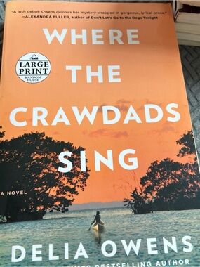 Where The Crawdads Sing by Delia Owens (2018, Paperback ) Large Print Edition